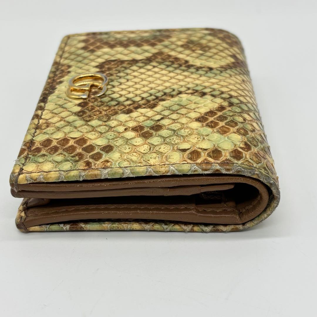 【勝利の微笑み】GUCCI グッチ 2つ折り財布 456126