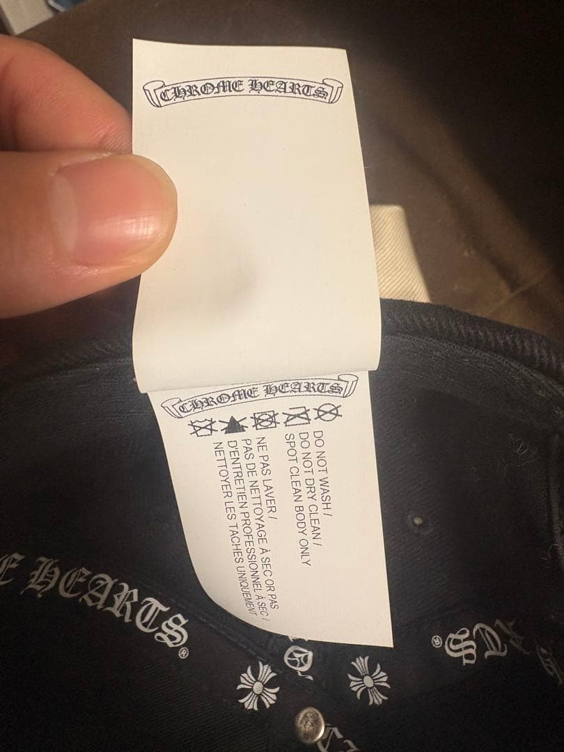 CHROME HEARTS ブラック ベースボールキャップ
