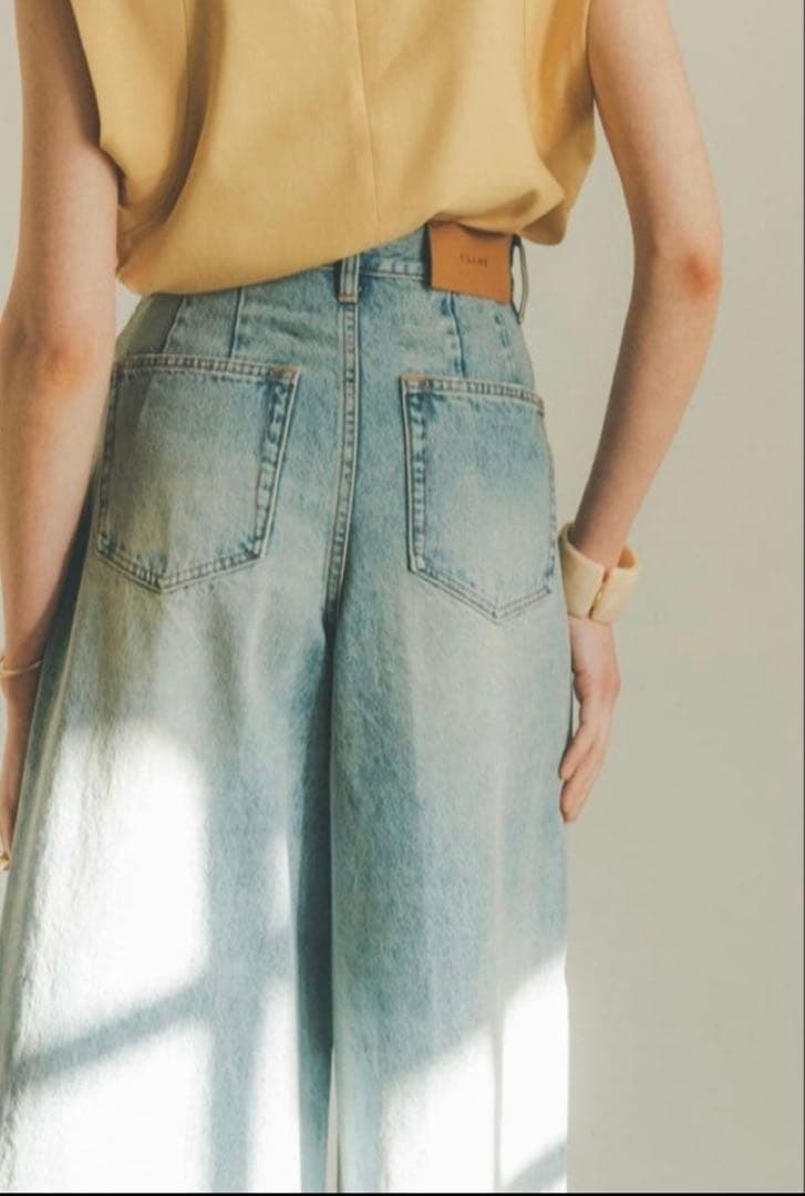CLANE クラネ J/W WIDE DENIM PANTSワイドデニム
