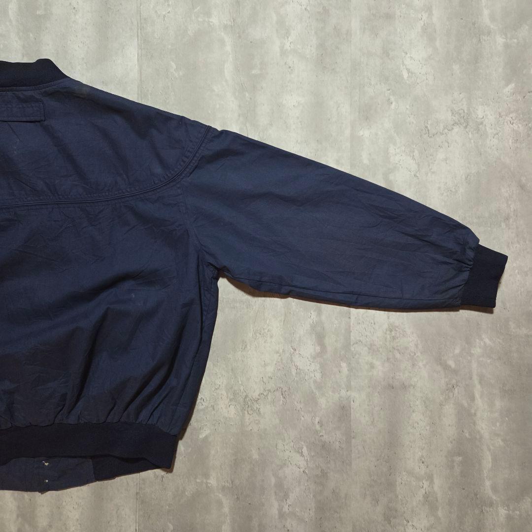 90s ダービージャケット WINDBREAKER ネイビー ビッグサイズ