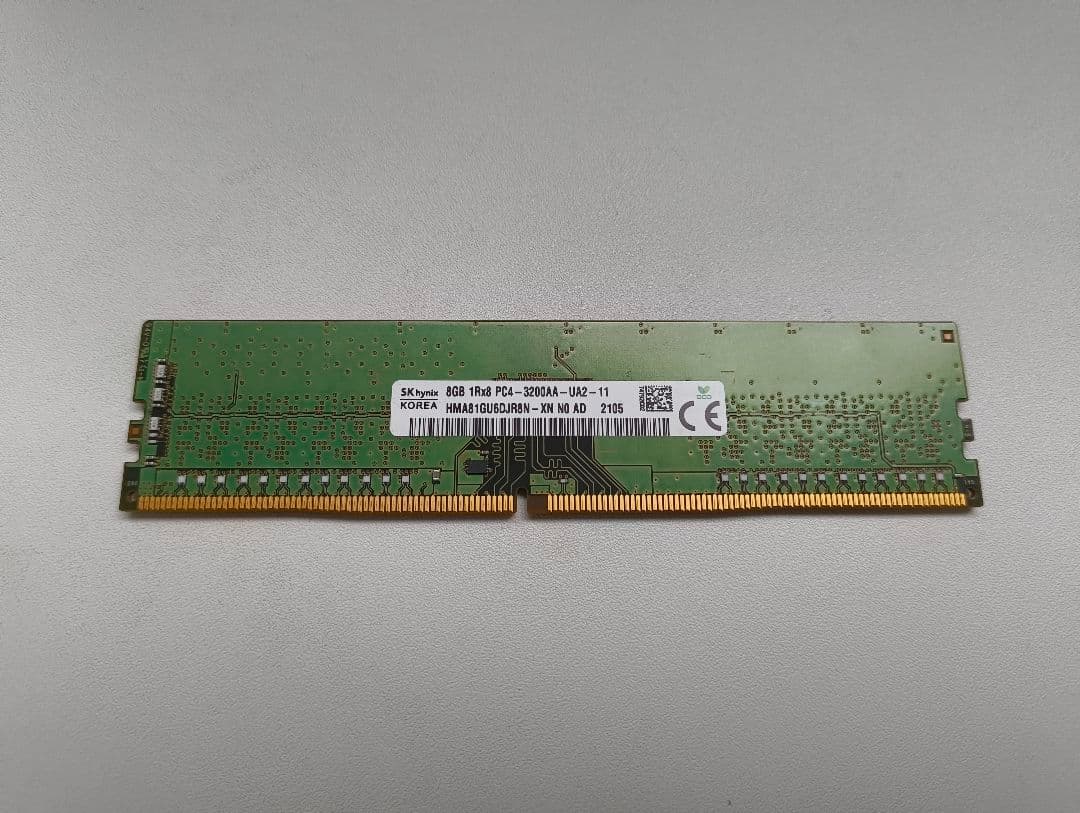 ドスパラ ガレリアから外したメモリ 8G × 2枚