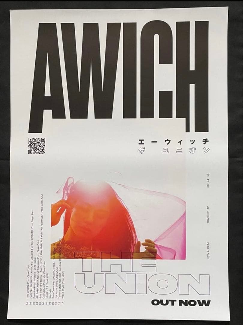 Awich / THE UNION アナログ【新品未開封】ポスター付