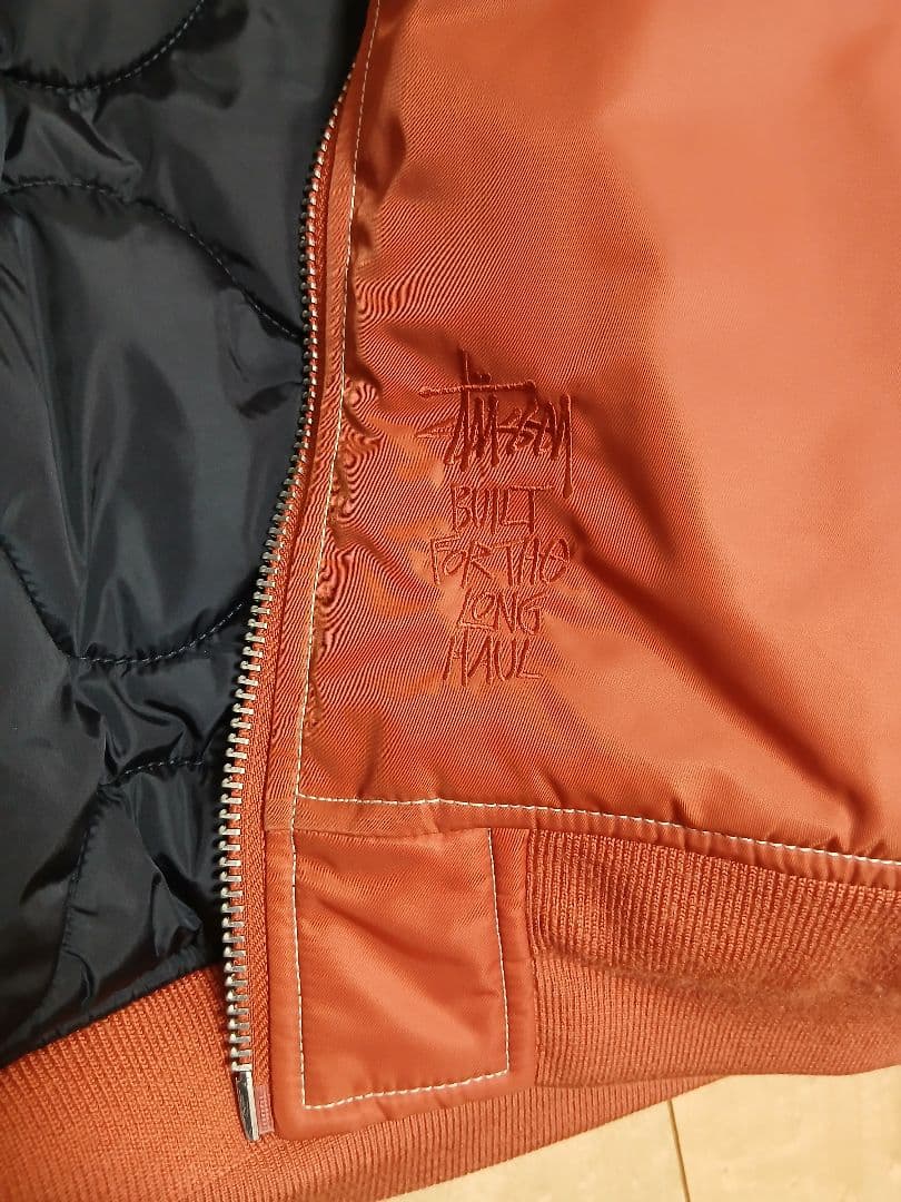状態良好　STUSSY　MA-1 ボンバージャケット　XL　リバーシブル
