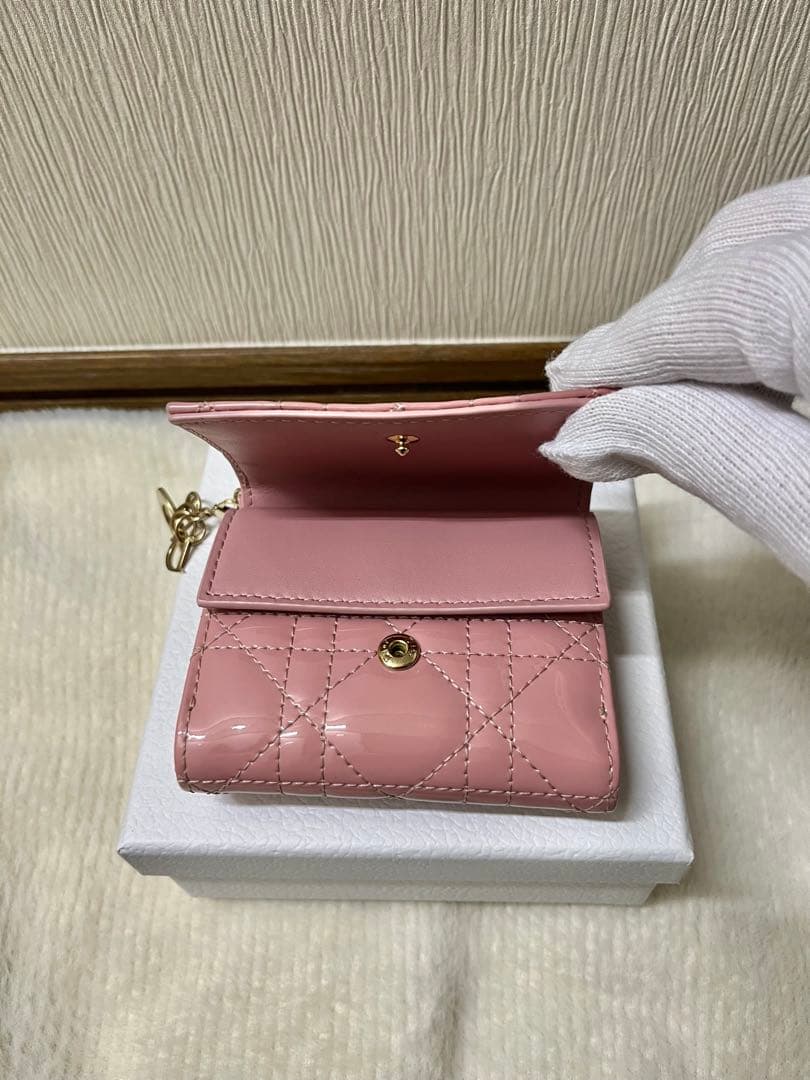 LadyDiorLotus ロータスウォレットレディディオール 三つ折り財布