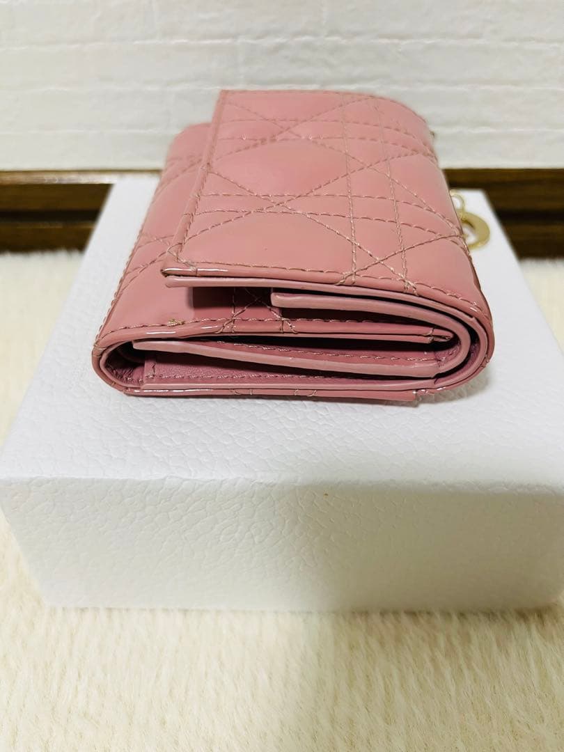 LadyDiorLotus ロータスウォレットレディディオール 三つ折り財布