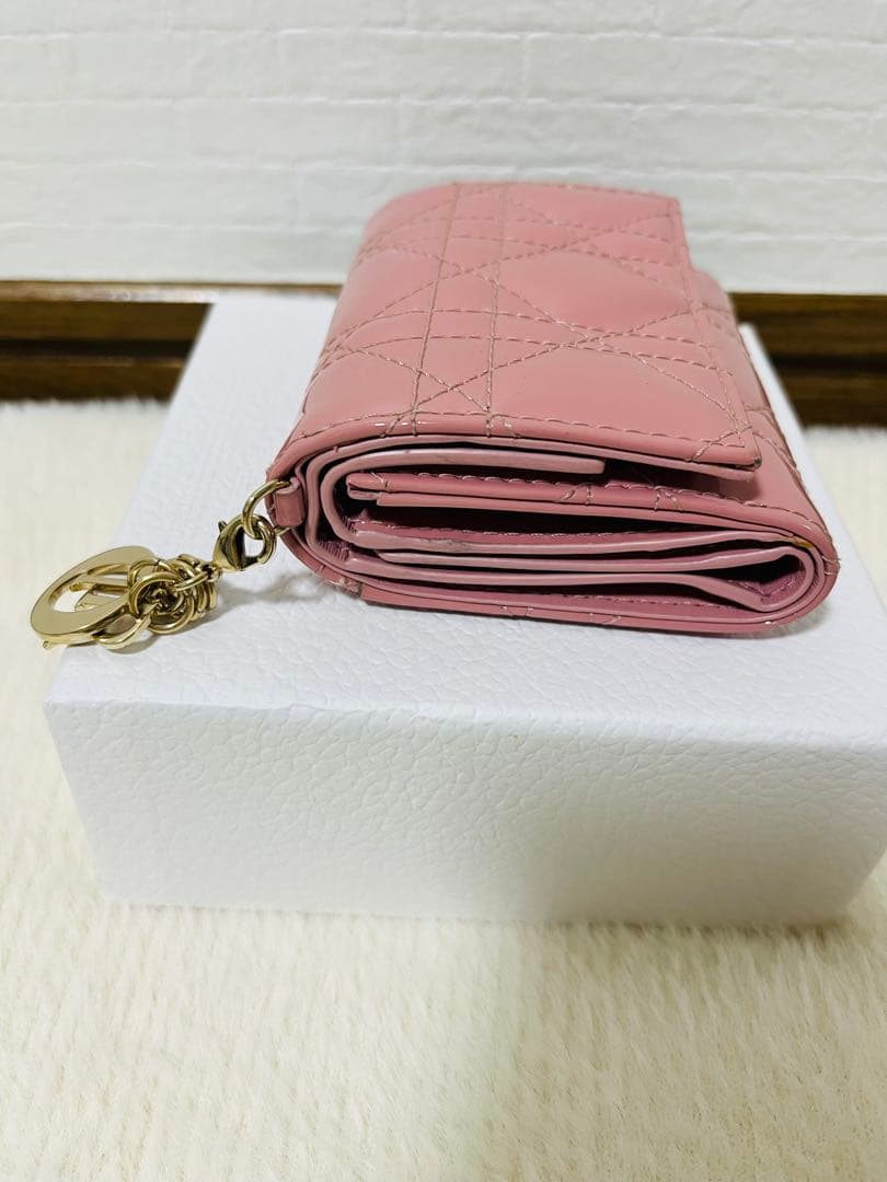 LadyDiorLotus ロータスウォレットレディディオール 三つ折り財布