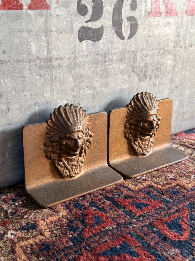 アンティーク雑貨 Indian Bookend