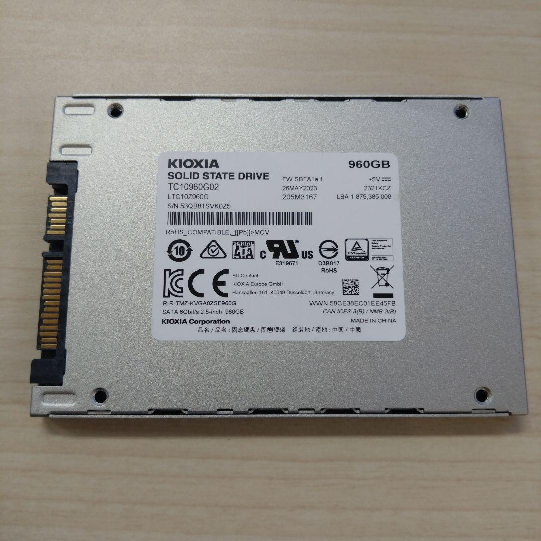 内蔵型SSD KIOXIA EXCERIA 960GB SATA SSD