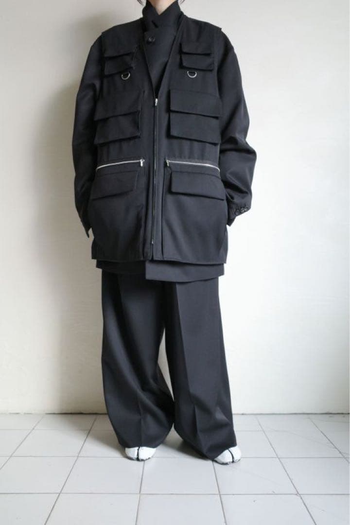 【極美品】stein OVERSIZE MULTI POCKET VEST S