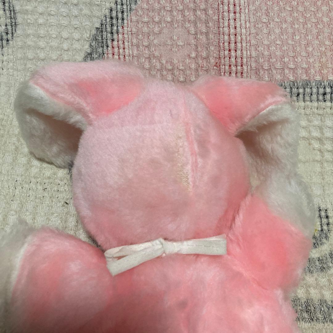 昭和レトロ　メーカー名不明　モンチッチ風　ぬいぐるみ　ウサギ　②