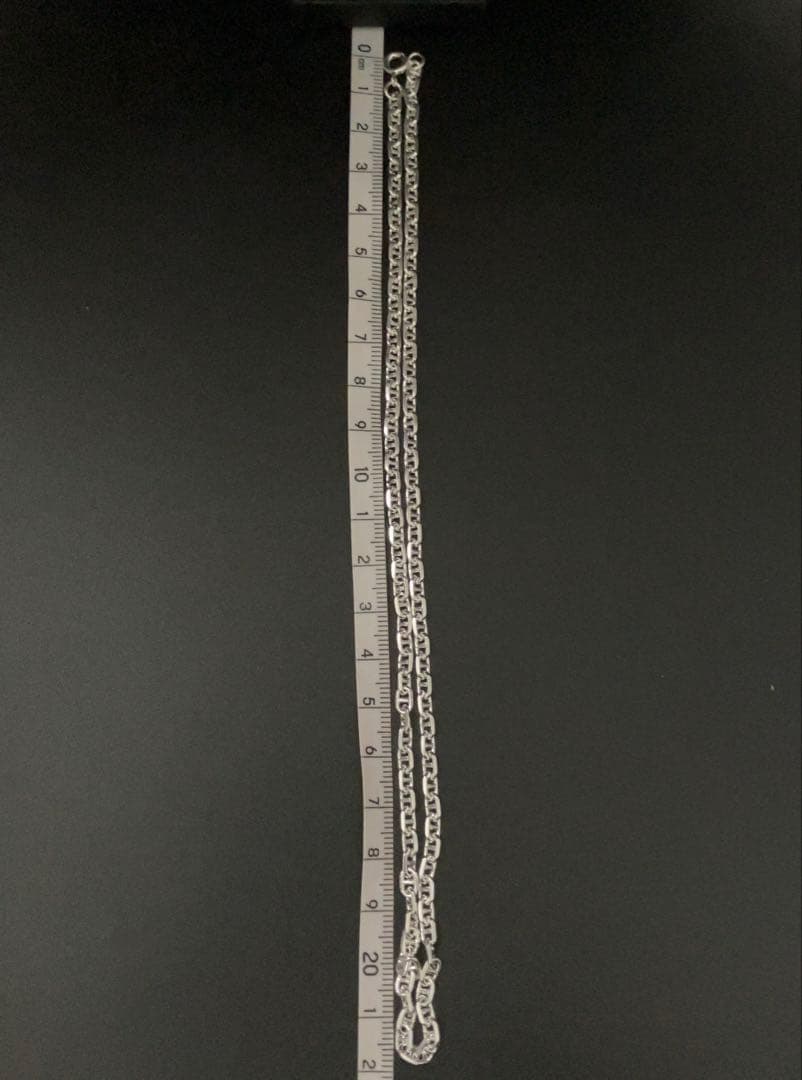【幅4mm45cm】ネックレス アンカーチェーン　シルバー925 2488