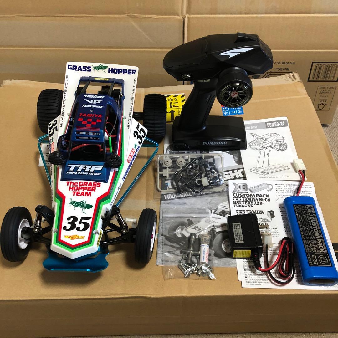 タミヤ RC グラスホッパー(復刻版) メカ付フルセット LED 完成品 未走行