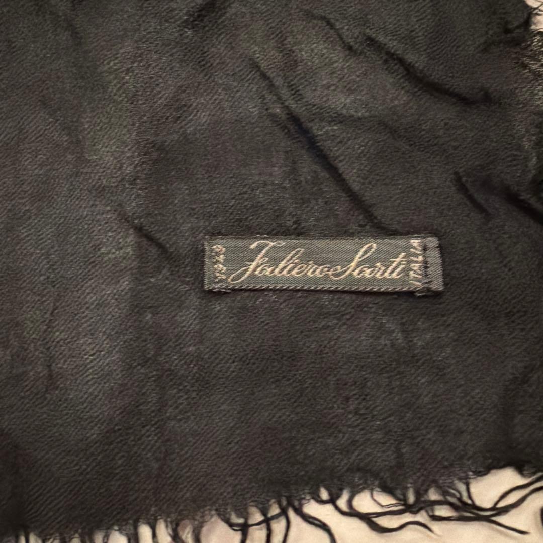 ファリエロサルティ Faliero Sarti 黒ストール