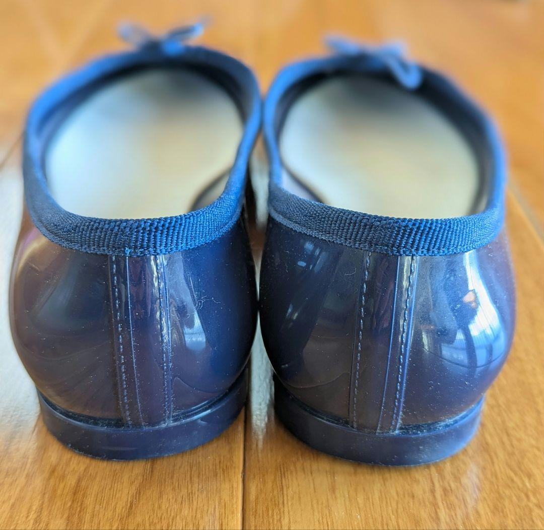 Repetto 39　レペット　ネイビー　レインシューズ　24-24.5cm