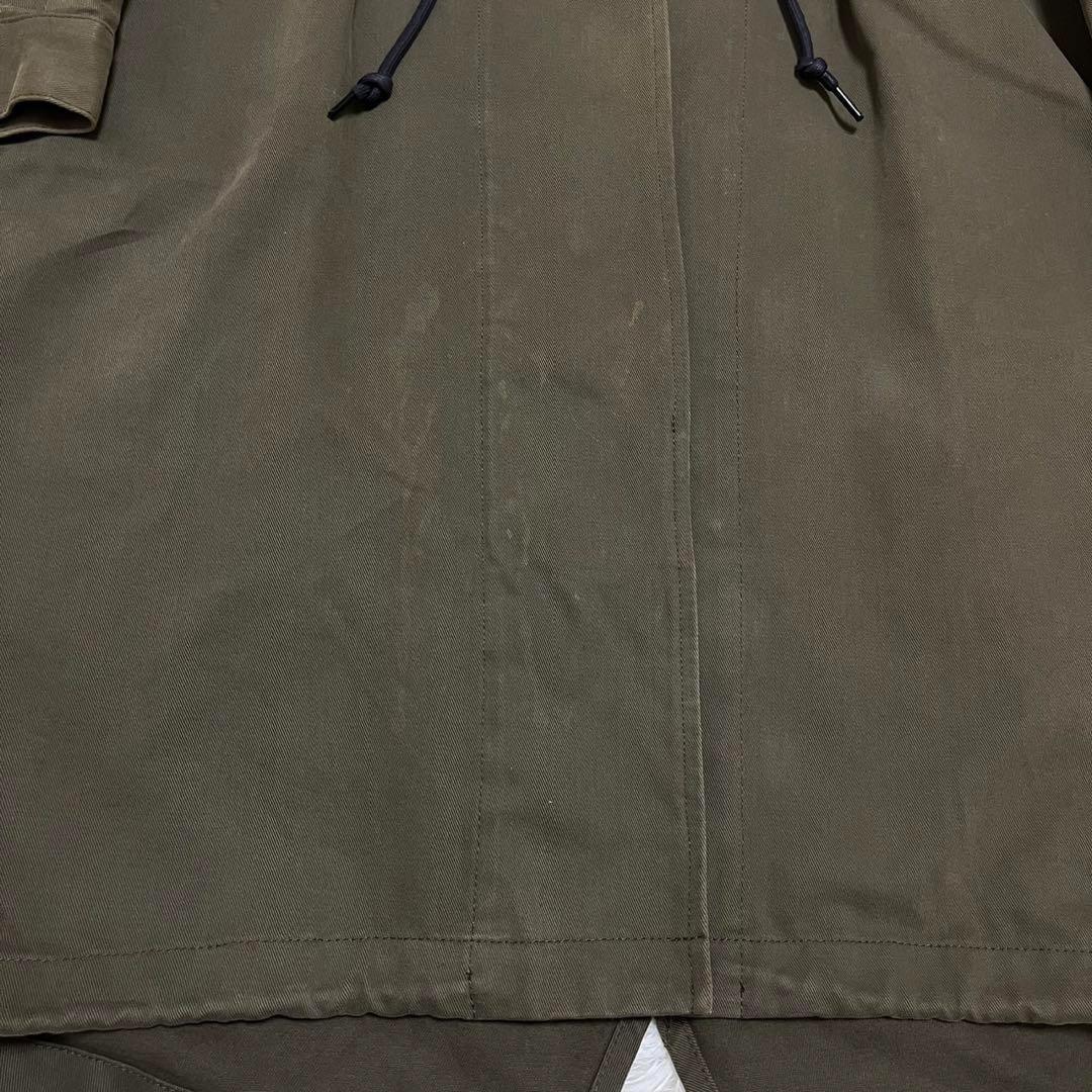 【HML.】2way モッズコート フード　ライナー付き　カーキ　M