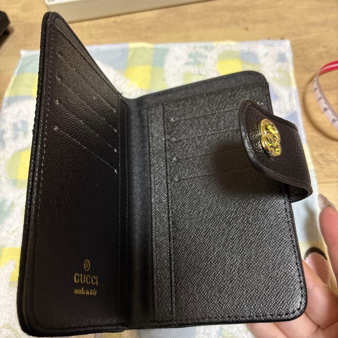 Gucci ノベルティブラック 二つ折り財布
