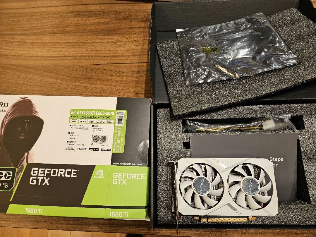GALAKURO GK-GTX1660Ti-E6GB/MINI・箱有・動作確認済