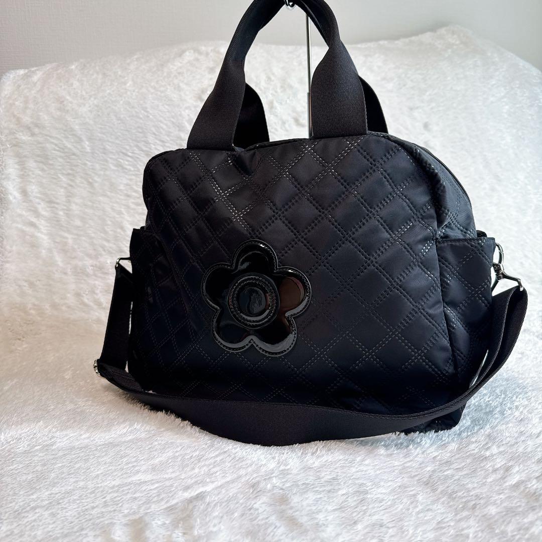マリークワント MARY QUANT ピンソニックキルトデイジー 2WAYトート