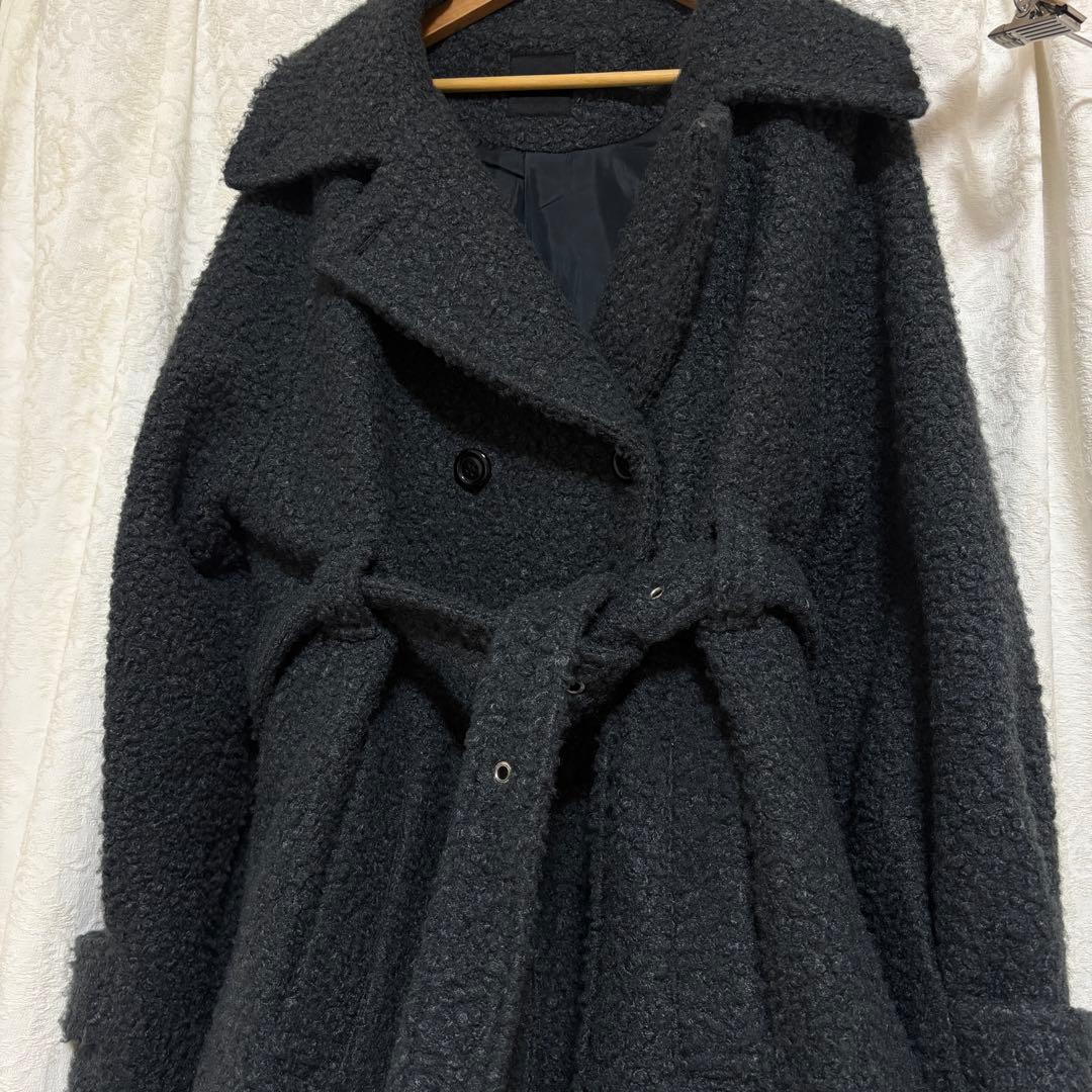 Ezickダークグレー ロングコート