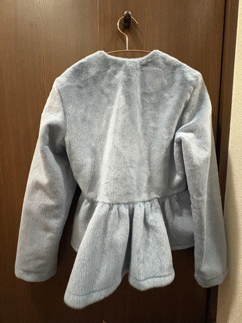 【bibiy】B\" CAMEL PEPURAMU CARDIGAN ブルー