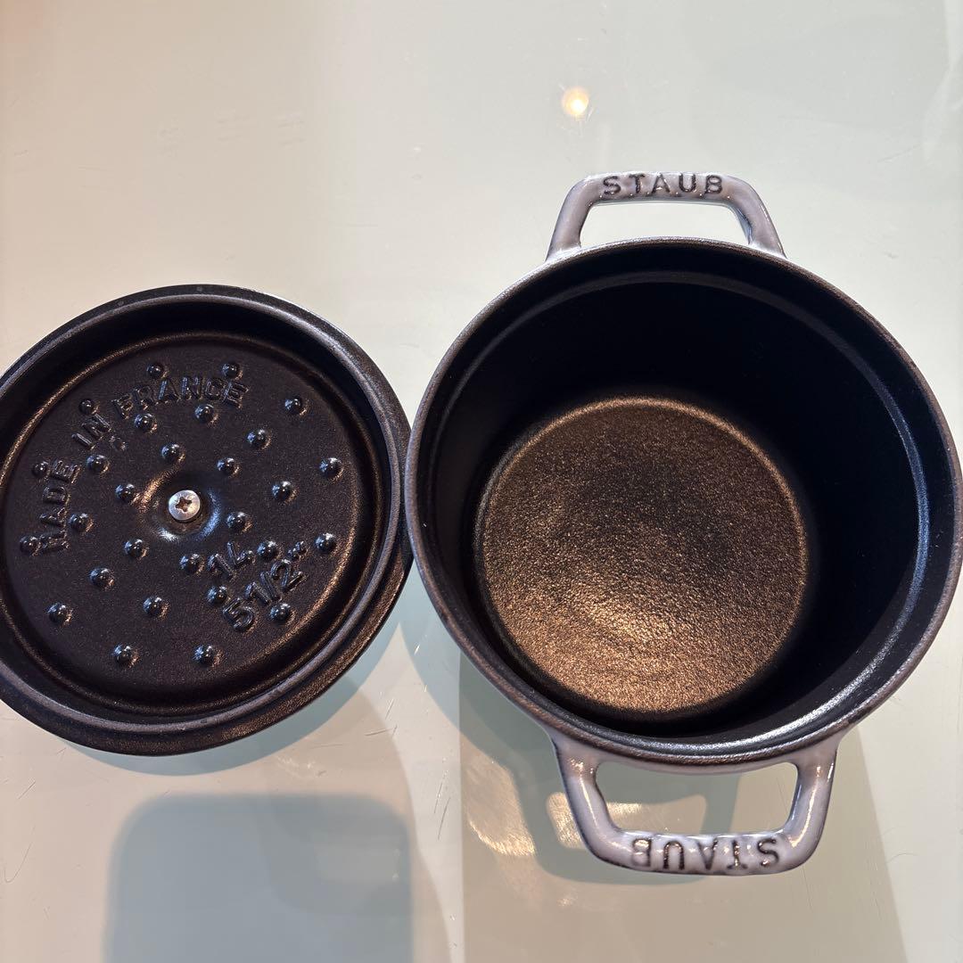 ストウブ（STAUB） ピコ・ココット ラウンド 14cm グレー