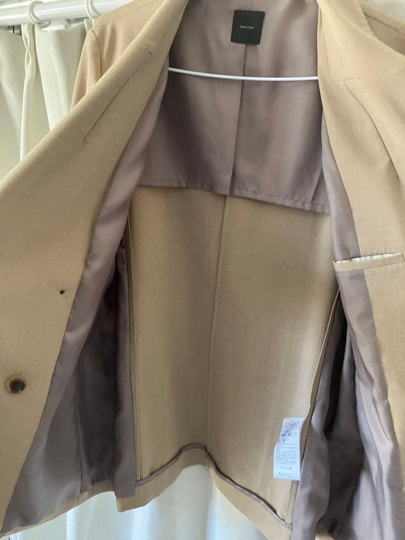 Spick & Span ベージュ ダブルブレストジャケット