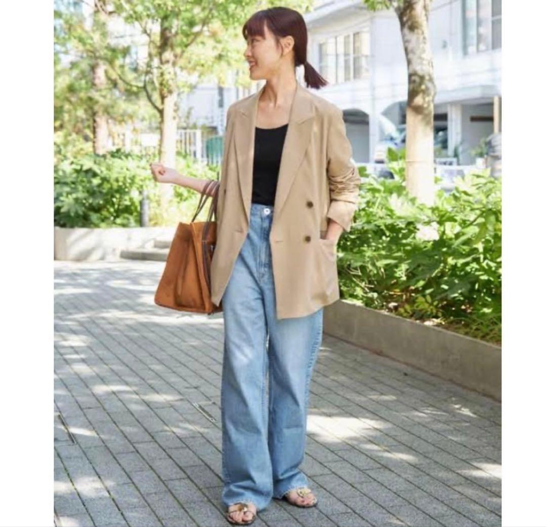 Spick & Span ベージュ ダブルブレストジャケット