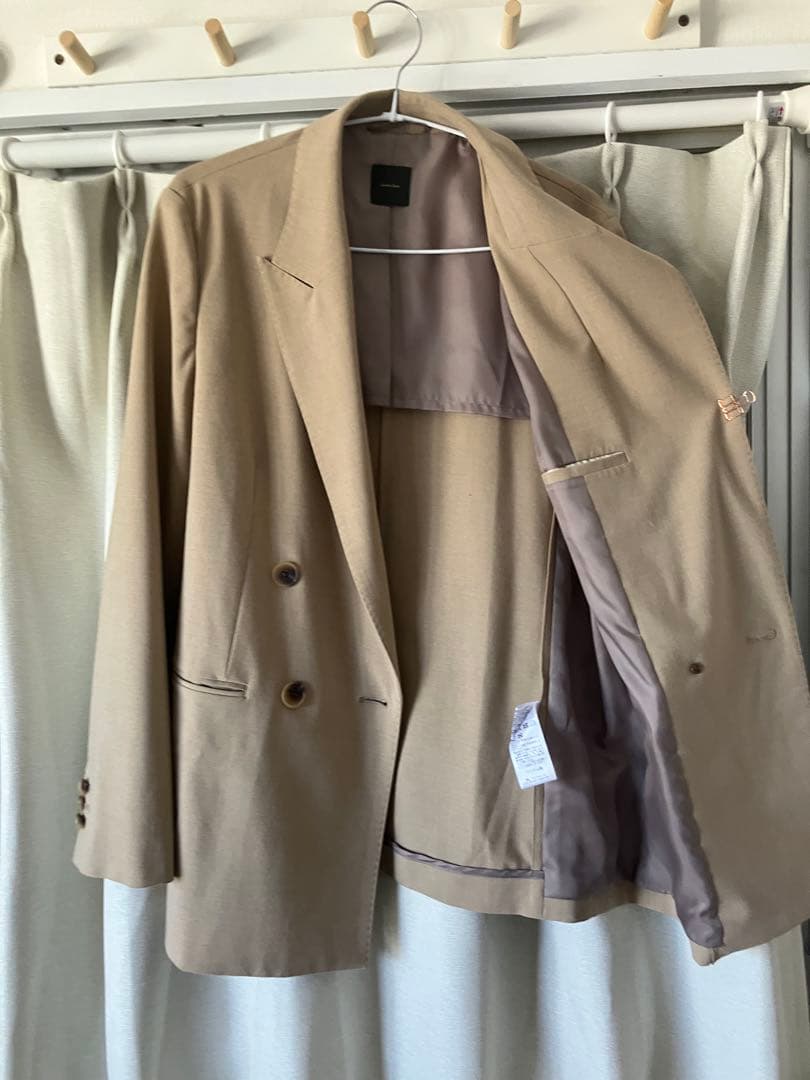 Spick & Span ベージュ ダブルブレストジャケット
