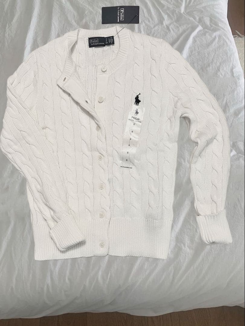 セールPoloポロ　ラルフ　ローレン　ケーブルニット　 カーディガン