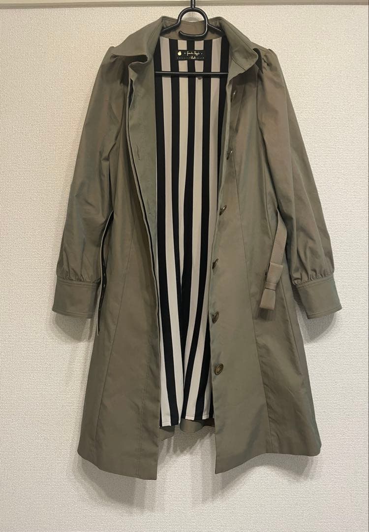 【美品 】フランシュリッペ ブラック　トレンチコート M