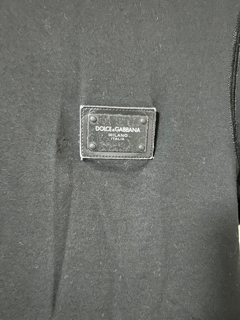 DOLCE&GABBANA ブラック Tシャツ ポケット付き
