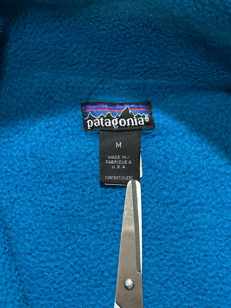 90's USA製 patagonia パタゴニア シェルドシンチラベスト M