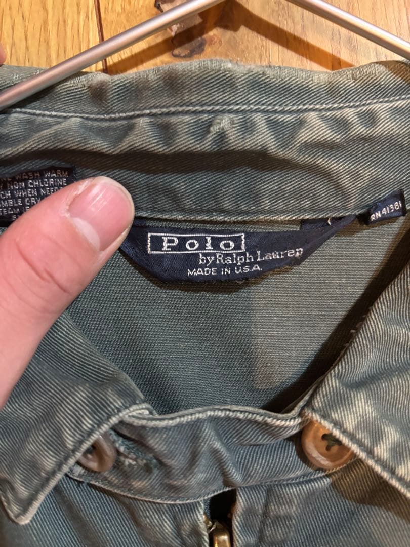 90sPolo Ralph Laurenスイングトップオリーブグリーン USA製