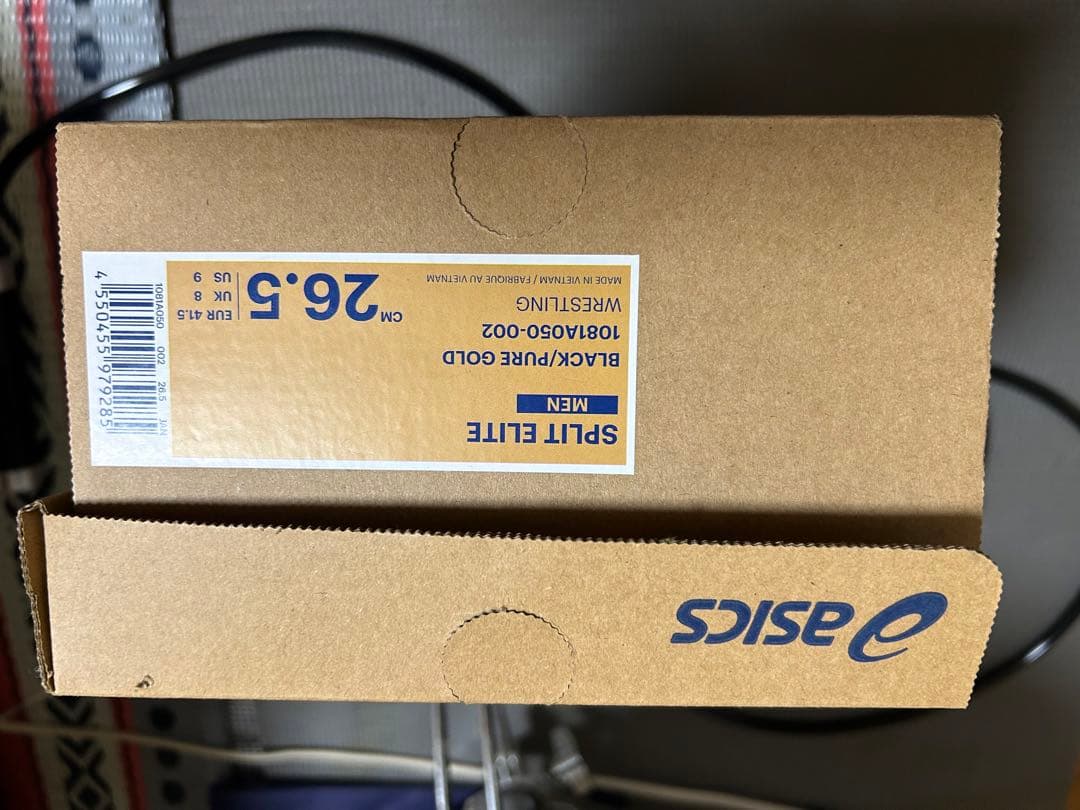 ASICS スプリットエリート 26.5cm ブラック/パールゴールド