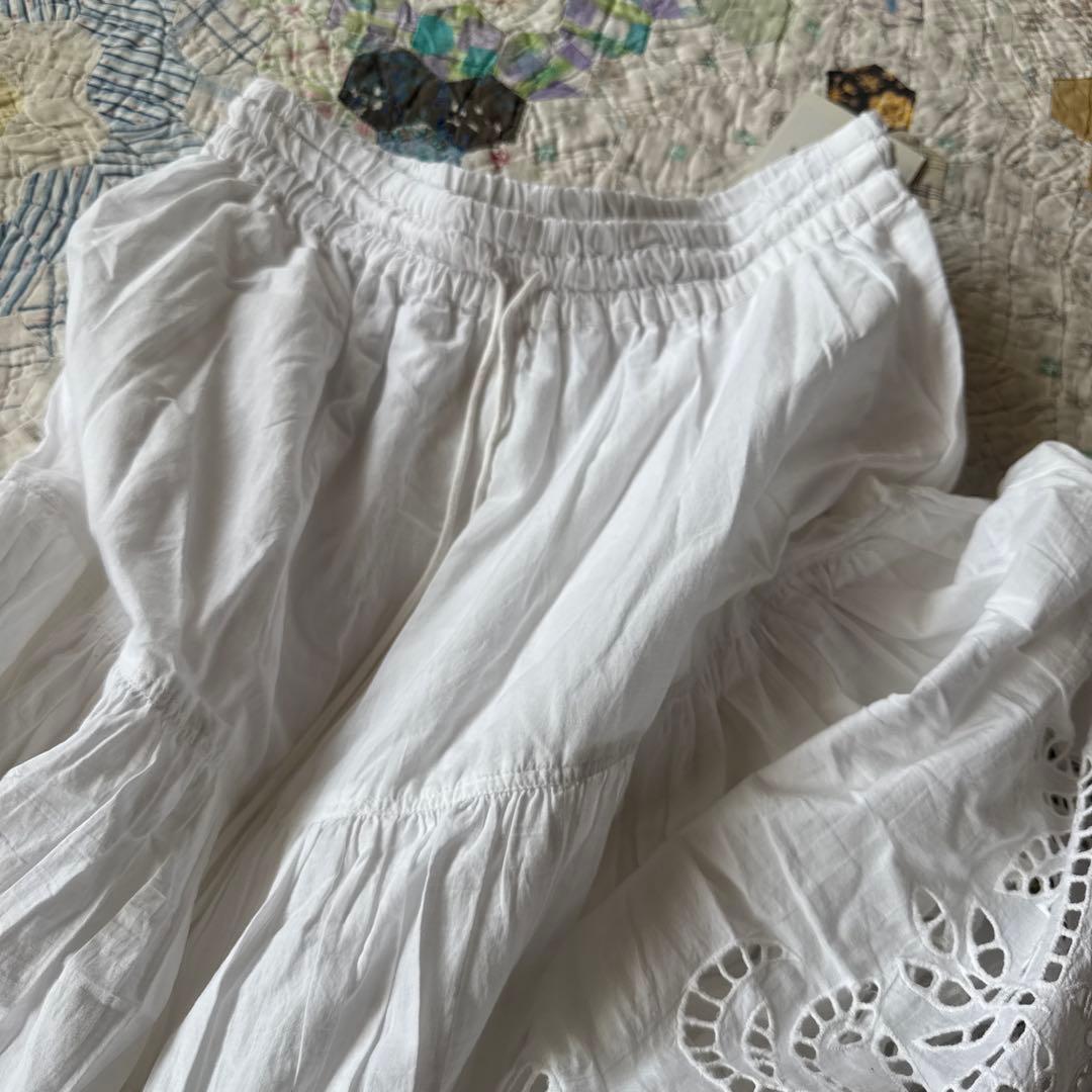 新品 YAMADAYA 刺繍　レース　カットワーク　スカート ヤマダヤ