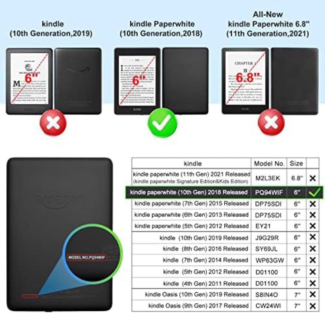 CoBak Kindle Paperwhiteカバー – 2018年発売