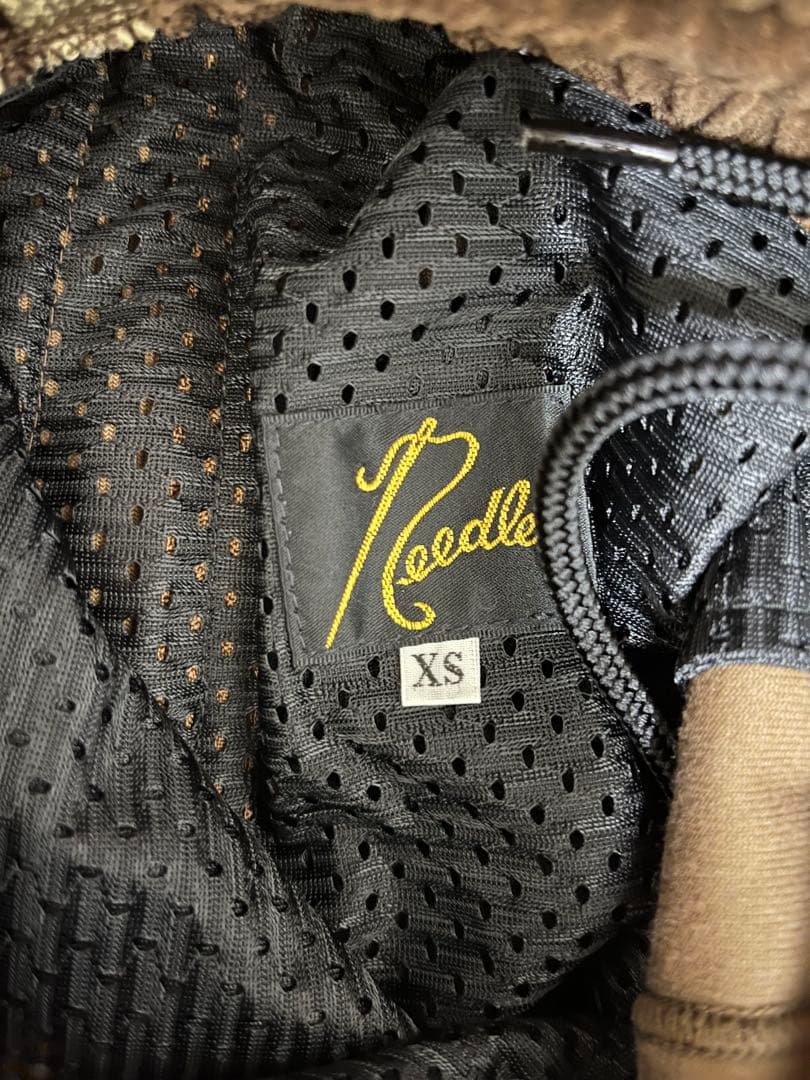 Needles ニードルズ ベロア トラックパンツ ブラウン