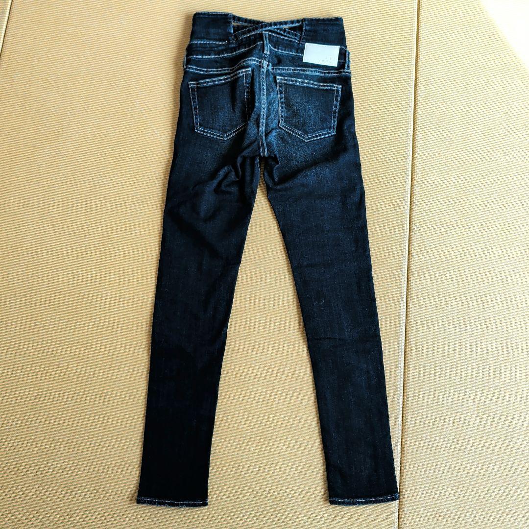 新品　GYDA　ハイウエストクロススキニーデニムパンツ　インディゴ　サイズS
