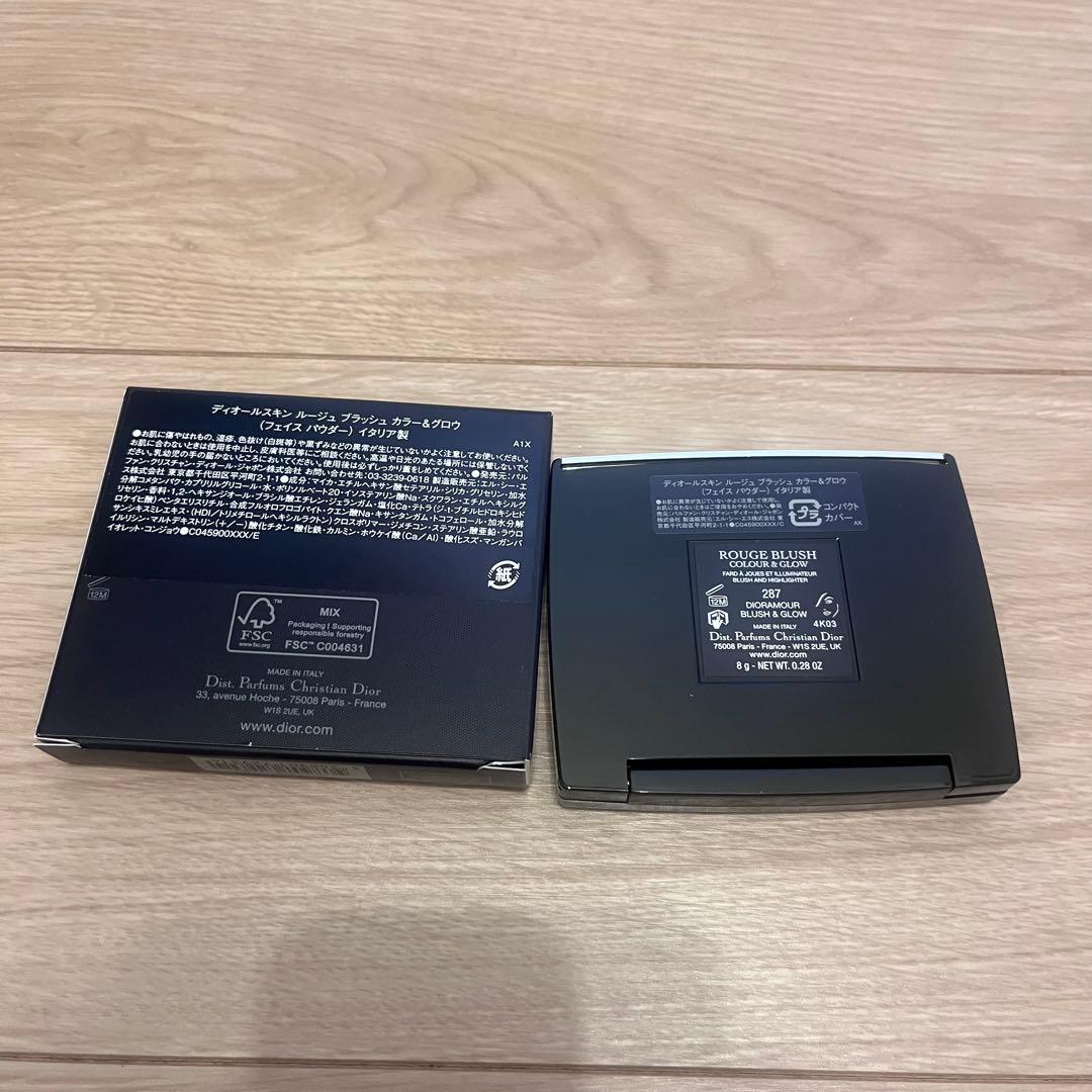 新品未使用287ディオールスキンルージュブラッシュ カラー＆グロウ