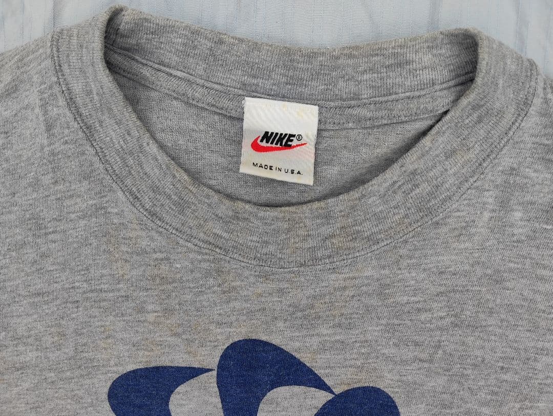 V*M様 NIKE 風車デザイン Tシャツ グレー