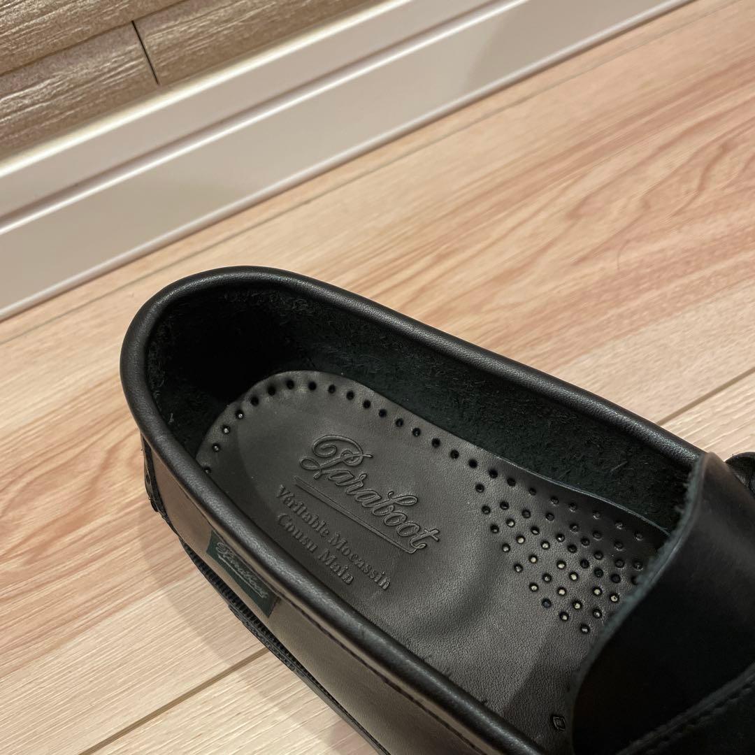 【美品】 パラブーツ PARABOOTS ブラック ローファー 24.5cm相当