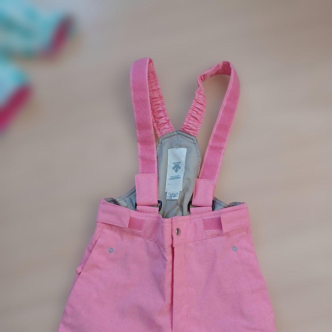 DESCENTE 子ども用スキーウェア 水色とピンク