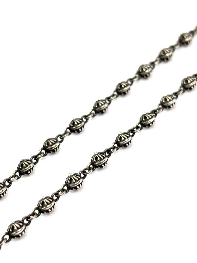 廃盤品 美品 ライオンハート クロスボールネックレス シルバー925 50cm