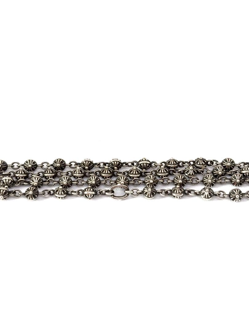 廃盤品 美品 ライオンハート クロスボールネックレス シルバー925 50cm