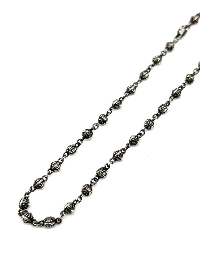 廃盤品 美品 ライオンハート クロスボールネックレス シルバー925 50cm