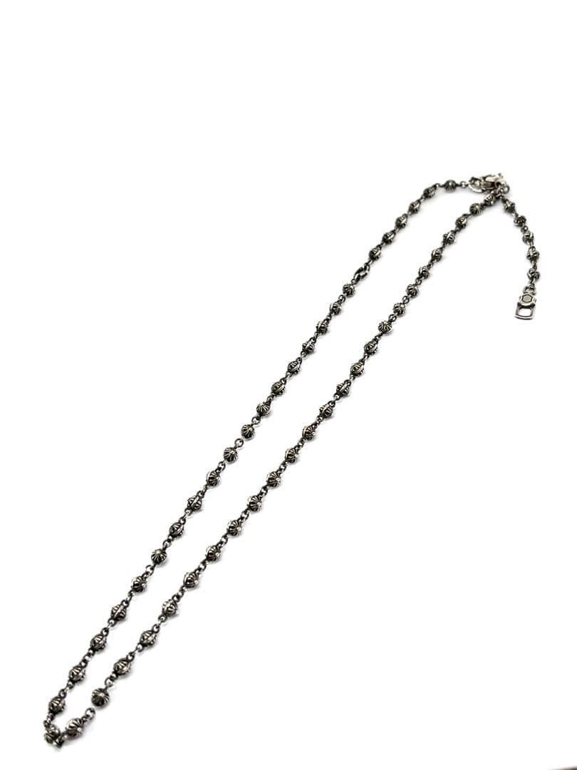 廃盤品 美品 ライオンハート クロスボールネックレス シルバー925 50cm