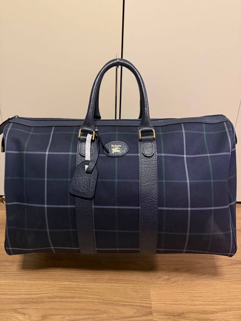 美品　BURBERRY バーバリー ボストンバッグ チェック柄