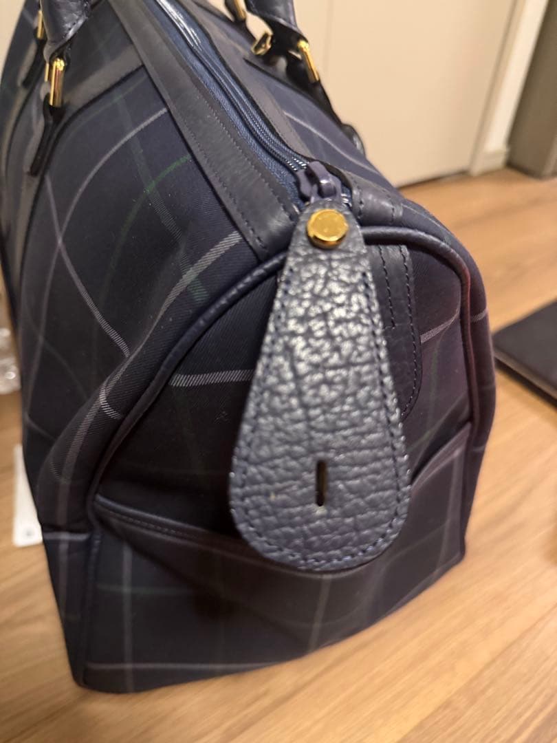 美品　BURBERRY バーバリー ボストンバッグ チェック柄