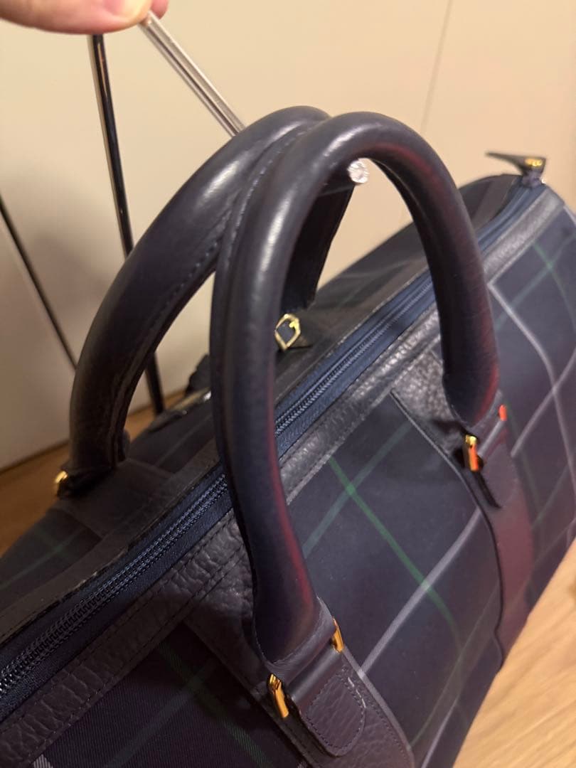 美品　BURBERRY バーバリー ボストンバッグ チェック柄