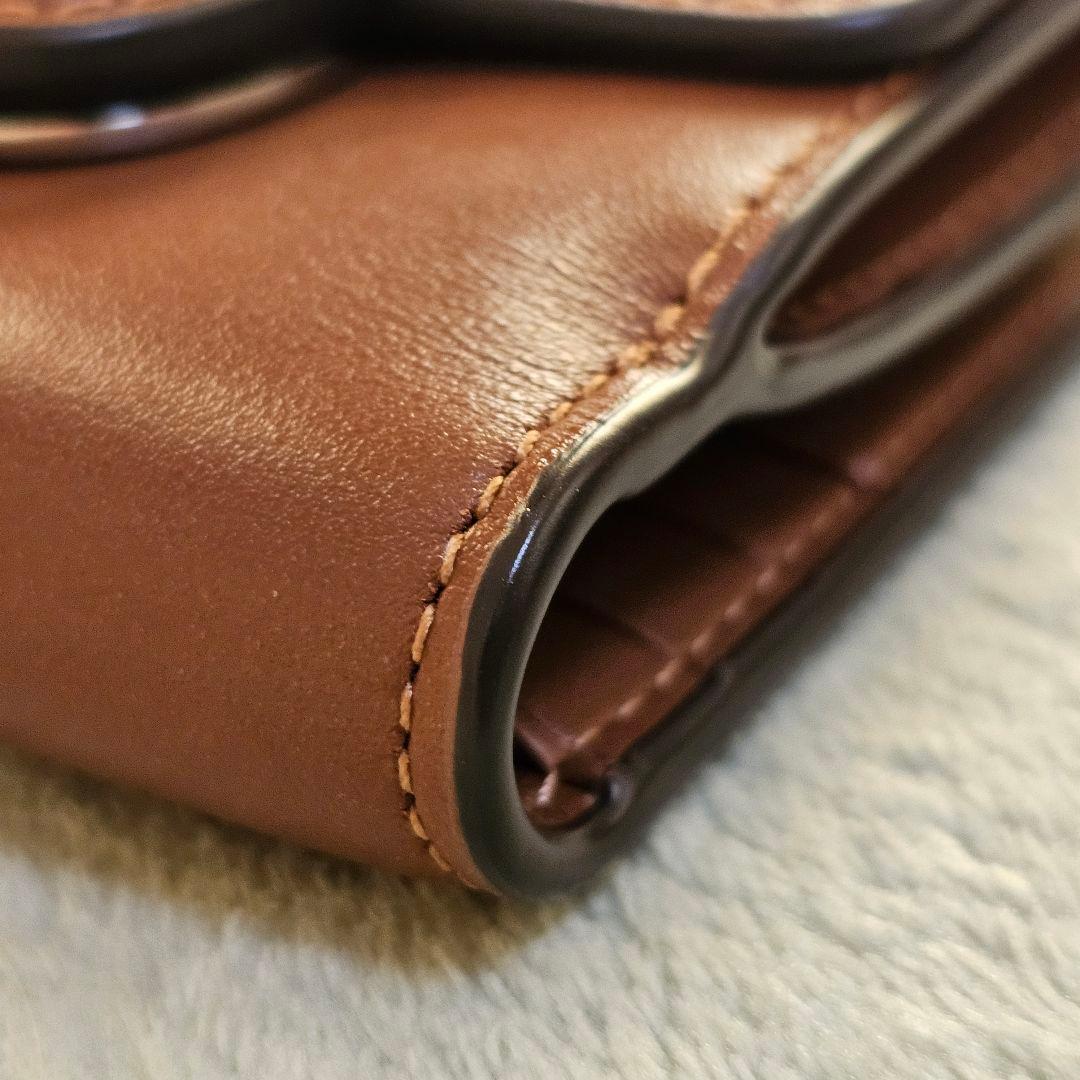 COACH エライザ スモール ウォレット コンパクト ブラウン
